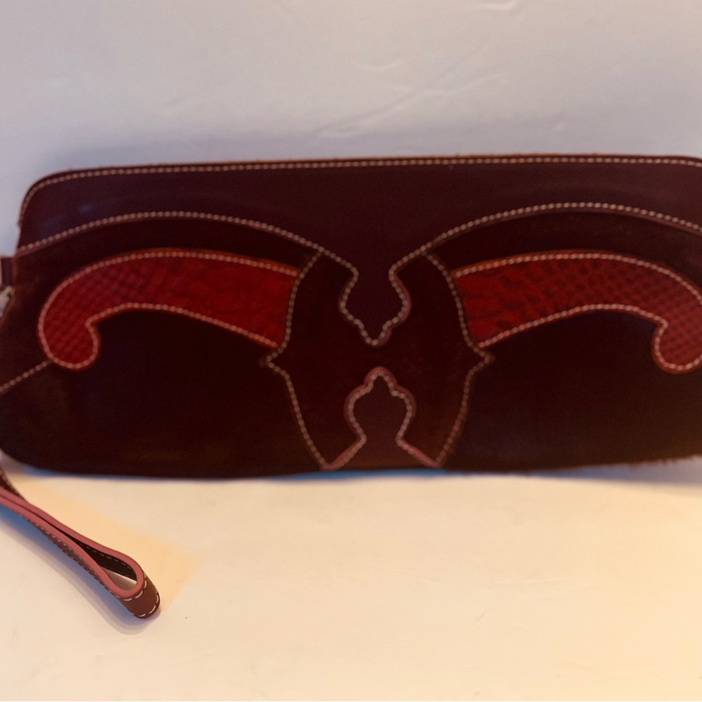 Claudia Firenze leather clutch